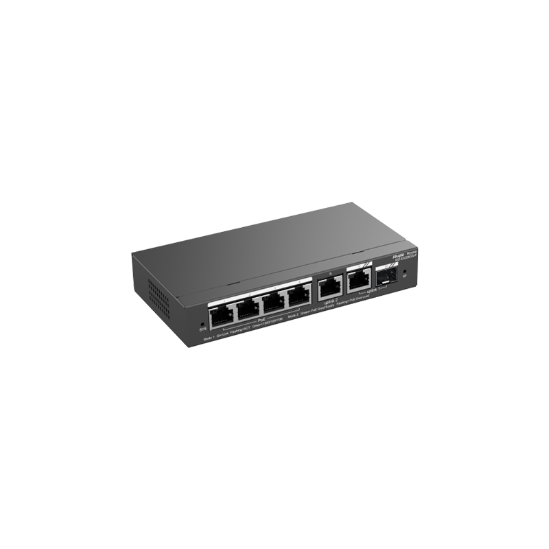 Switch 4 porturi PoE Gigabit 54W, uplink 2 x RJ45 + 1 x SFP, Cloud Management